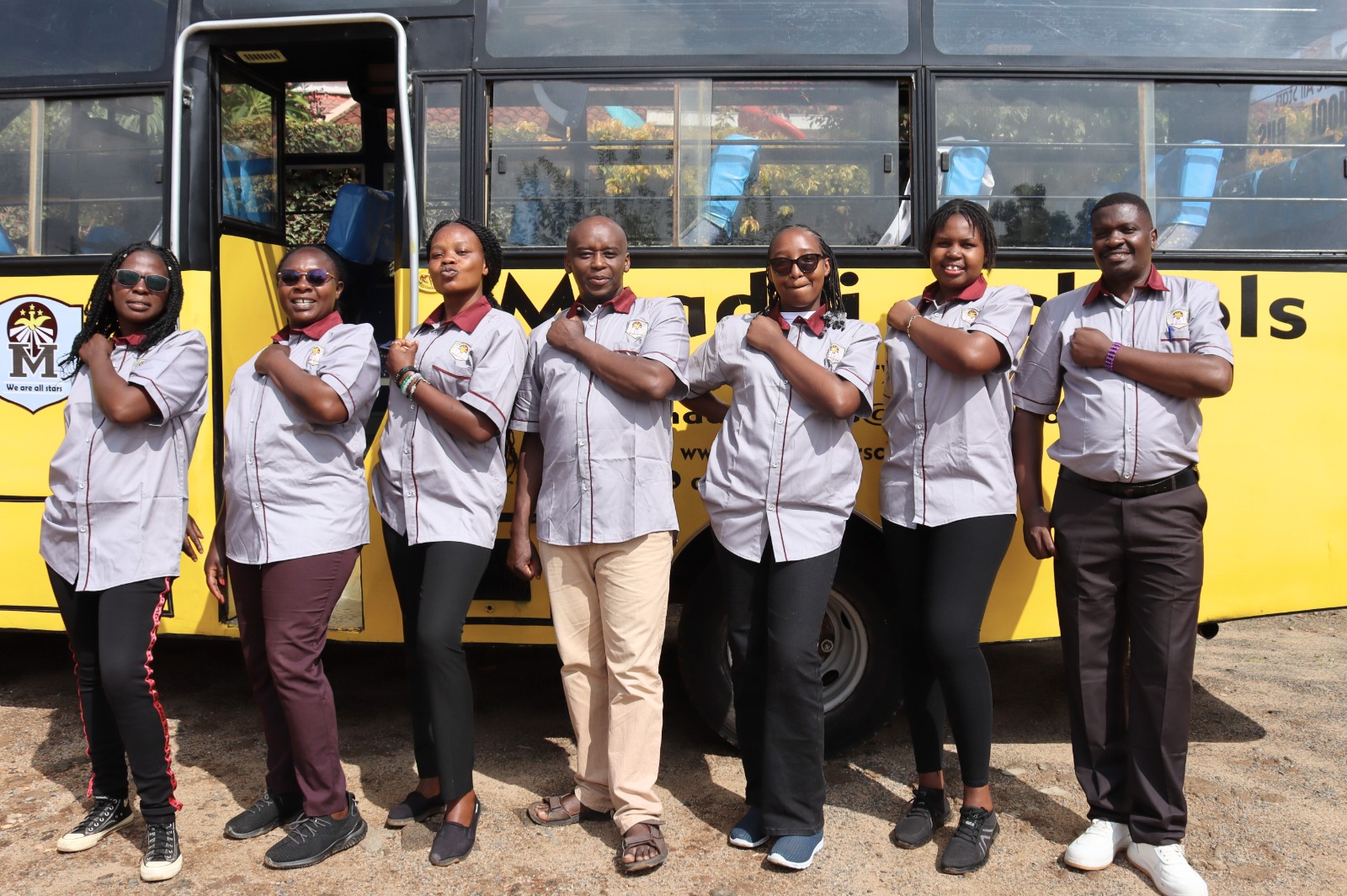 Staff By School Bus